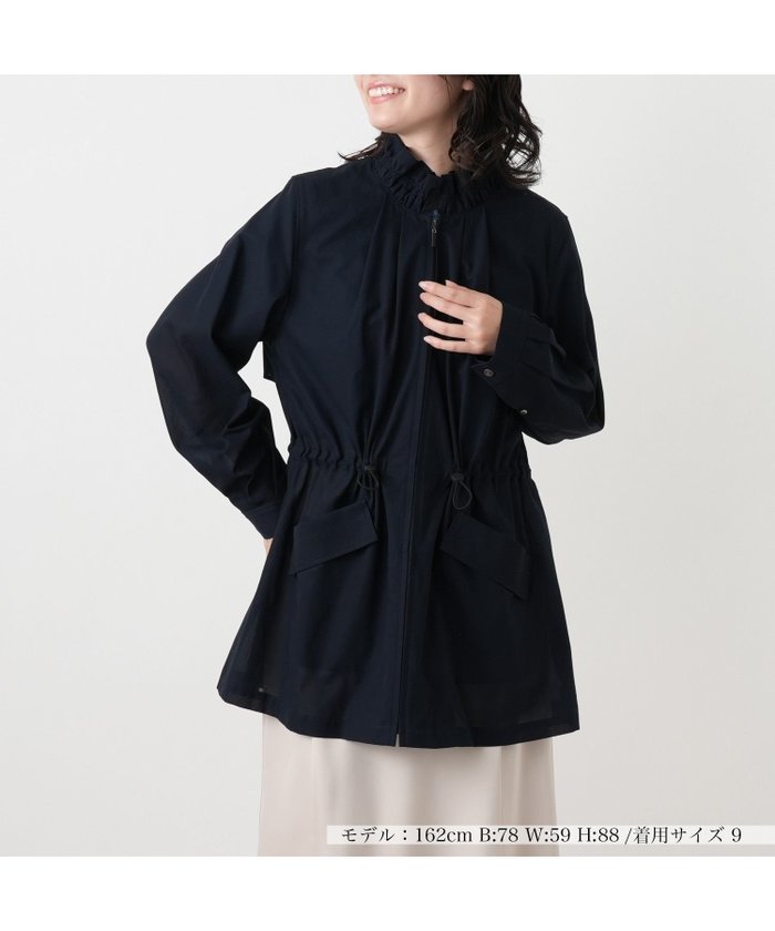 【レリアン/LEILIAN】のフリルスタンドカラージャケット【Leilian WHITE LABEL】 インテリア・キッズ・メンズ・レディースファッション・服の通販 founy(ファウニー) https://founy.com/ ファッション Fashion レディースファッション Fashion for Women アウター Coat / Outerwear Collection レディースジャケット・軽アウター Jackets ウォッシャブル Machine Washable ジャケット Jacket, Outerwear スタンド Stand Collar, Upright Stand トレンド Trend, Trending Now ドローコード Drawcord, Drawstring Cord フリル Frill, Ruffle ベーシック Basic, Essential ポケット Pocket, Pocket Detail 夏 Summer |ID: prp329100004978254 ipo3291000000037308543