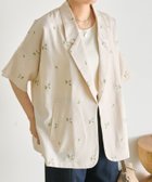 【イア パピヨネ/ear PAPILLONNER】の花柄半袖ジャケット【SUM1 STYLE】 大人の最旬トレンドファッション＆コーディネート founy(ファウニー) ファッション Fashion レディースファッション Fashion for Women アウター Coat / Outerwear Collection レディースジャケット・軽アウター Jackets ウェーブ Wavy Pattern ジャケット Jacket, Outerwear スニーカー Sneakers, Trainers スラックス Slacks, Dress Pants スリット Slit, Slit Detail デニム Denim, Jeans Material ポケット Pocket, Pocket Detail 半袖 Short Sleeve, Half Sleeve 羽織 Haori, Light Jacket おすすめ Recommended / Our Picks thumbnail ベージュ|ID: prp329100004978256 ipo3291000000037308550