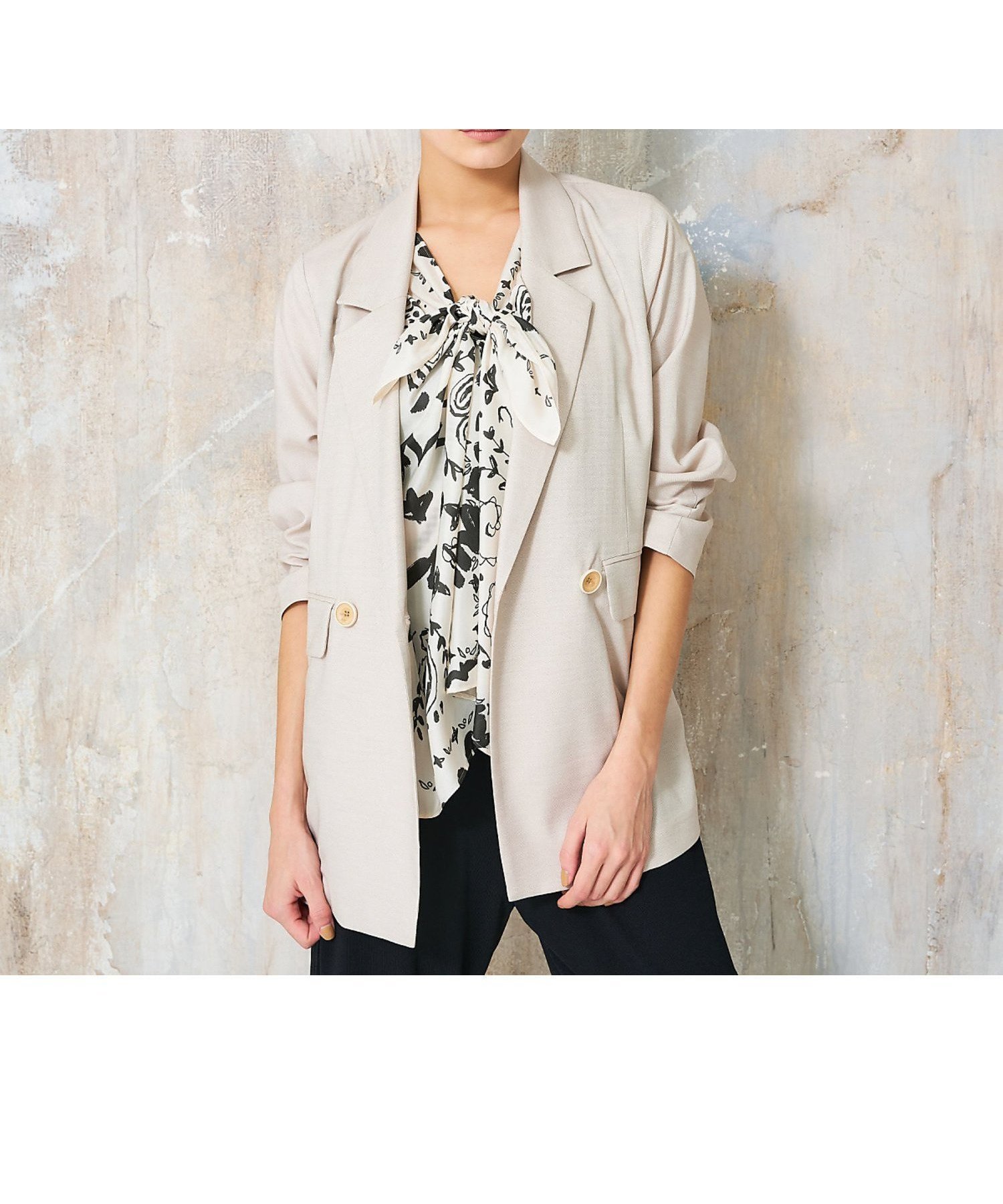 【カリテ/qualite】のシャークスキンダブルジャケット インテリア・キッズ・メンズ・レディースファッション・服の通販 founy(ファウニー) 　ファッション　Fashion　レディースファッション　Fashion for Women　アウター　Coat / Outerwear Collection　レディースジャケット・軽アウター　Jackets　インナー　Innerwear　シンプル　Simple, Minimal　ジャケット　Jacket, Outerwear　ダウン　Down, Puffer　デニム　Denim, Jeans Material　ポケット　Pocket, Pocket Detail　別注　Limited Edition, Custom Order　春　Spring　ピンクベージュ|ID: prp329100004978268 ipo3291000000037308590