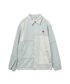 【ア ベイシング エイプ/A BATHING APE】のDENIM PATCHWORK COACH JACKET 大人の最旬トレンドファッション＆コーディネート founy(ファウニー) ファッション Fashion レディースファッション Fashion for Women アウター Coat / Outerwear Collection レディースジャケット・軽アウター Jackets クラシック Classic, Timeless Style thumbnail LIGHT INDIGO|ID: prp329100004978294 ipo3291000000037308680