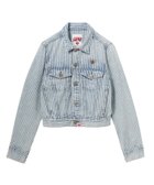 【ア ベイシング エイプ/A BATHING APE】のINDIGO STRIPE DENIM JACKET 大人の最旬トレンドファッション＆コーディネート founy(ファウニー) ファッション Fashion レディースファッション Fashion for Women アウター Coat / Outerwear Collection レディースジャケット・軽アウター Jackets クラシック Classic, Timeless Style thumbnail INDIGO|ID: prp329100004978299 ipo3291000000037308693