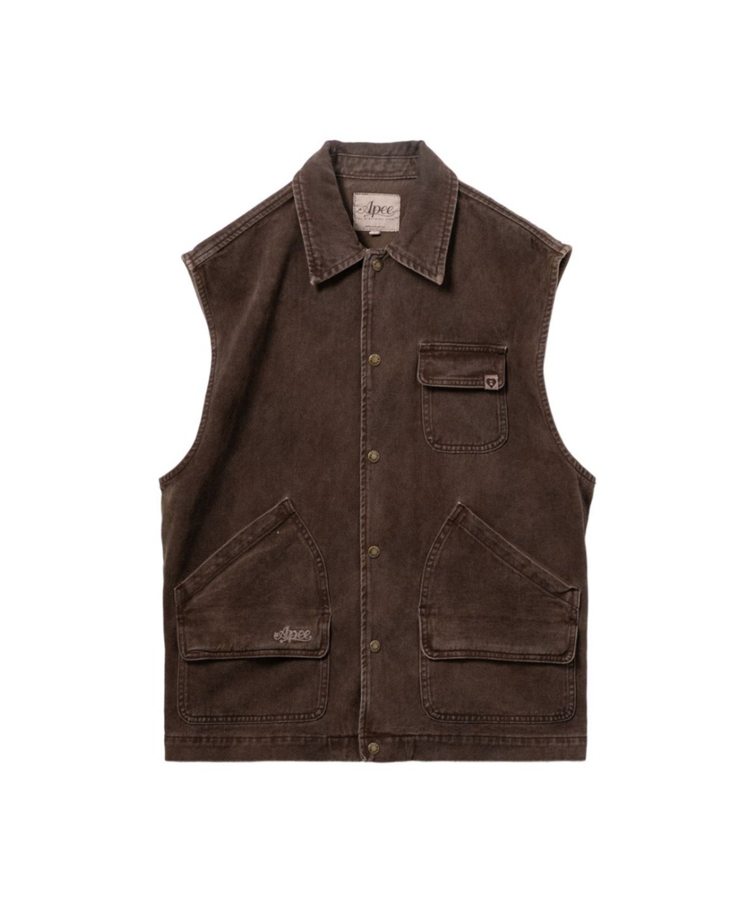 【ア ベイシング エイプ/A BATHING APE】のWORKER DRESS インテリア・キッズ・メンズ・レディースファッション・服の通販 founy(ファウニー) 　ファッション　Fashion　レディースファッション　Fashion for Women　ワンピース　Dresses　フォーマル・パーティードレス・結婚式用ドレス　Elegant & Casual Dresses　クラシック　Classic, Timeless Style　BROWN|ID: prp329100004978301 ipo3291000000037308698