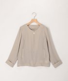 【ノーリーズ/NOLLEY'S】の撥水クールタッチノーカラーブルゾン 大人の最旬トレンドファッション＆コーディネート founy(ファウニー) ファッション Fashion レディースファッション Fashion for Women アウター Coat / Outerwear Collection ブルゾンジャケット・スポーティアウター Blouson Jackets 軽量 Lightweight, Ultra Light ブルゾン Blouson, Bomber Jacket ロング Long, Long-Length アウトレット Outlet / Clearance おすすめ Recommended / Our Picks 2026年 2026 2026春夏・S/S Spring/Summer 2026 SS26 thumbnail グレイッシュベージュ|ID: prp329100004978306 ipo3291000000037308716