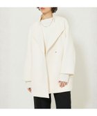 【カリテ/qualite】のヘリンボンジャガードコート アイボリー|ID: prp329100004978318 ipo3291000000037308756