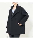【カリテ/qualite】のヘリンボンジャガードコート ネイビー|ID: prp329100004978318 ipo3291000000037308757
