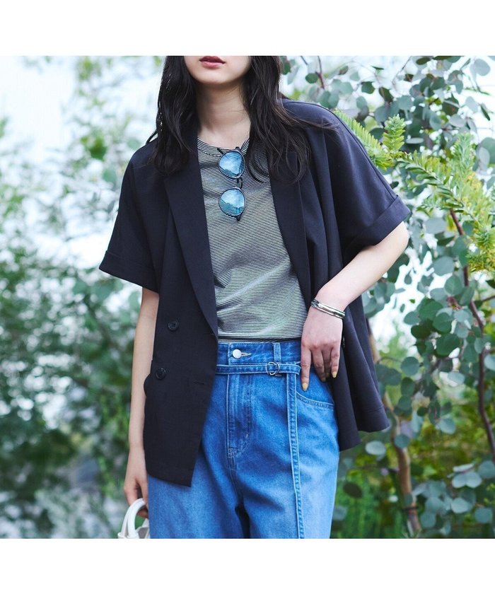 【コムサイズム/COMME CA ISM】のリネンライク 半袖シャツジャケット / セットアップ対応 インテリア・キッズ・メンズ・レディースファッション・服の通販 founy(ファウニー) https://founy.com/ ファッション Fashion レディースファッション Fashion for Women アウター Coat / Outerwear Collection レディースジャケット・軽アウター Jackets おすすめ Recommended / Our Picks ジャケット Jacket, Outerwear セットアップ Set-Up, Coordinated Outfit バランス Balance, Style Balance ロールアップ Roll-Up, Cuffed Hem 半袖 Short Sleeve, Half Sleeve |ID: prp329100004978328 ipo3291000000037308790