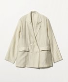 【ユナイテッドアローズ/UNITED ARROWS】のシアー ダブルジャケット -ウォッシャブル- A DAY IN THE LIFE 大人の最旬トレンドファッション＆コーディネート founy(ファウニー) ファッション Fashion レディースファッション Fashion for Women アウター Coat / Outerwear Collection レディースジャケット・軽アウター Jackets ウォッシャブル Machine Washable クラシカル Classical, Vintage-Inspired シアー Sheer, See-Through ジャケット Jacket, Outerwear ダブル Double, Double-Breasted デニム Denim, Jeans Material トレンド Trend, Trending Now バランス Balance, Style Balance アウトレット Outlet / Clearance 旅行 Travel ビジネス 仕事 通勤 Business / Work / Commuting thumbnail BEIGE|ID: prp329100004978331 ipo3291000000037308801