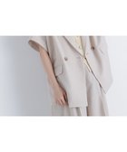 【ナチュラル ビューティー ベーシック/NATURAL BEAUTY BASIC】のリネンライク SETUP ハーフスリーブジャケット 大人の最旬トレンドファッション＆コーディネート founy(ファウニー) ファッション Fashion レディースファッション Fashion for Women アウター Coat / Outerwear Collection レディースジャケット・軽アウター Jackets おすすめ Recommended / Our Picks ショルダー Shoulder, Shoulder Strap ショート Short, Short Length スタイリッシュ Stylish, Fashionable セットアップ Set-Up, Coordinated Outfit ドロップ Drop Shoulder, Dropped Style thumbnail ベージュ|ID: prp329100004978337 ipo3291000000037308818