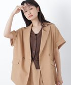 【ナチュラル ビューティー ベーシック/NATURAL BEAUTY BASIC】のリネンライク SETUP ハーフスリーブジャケット 大人の最旬トレンドファッション＆コーディネート founy(ファウニー) ファッション Fashion レディースファッション Fashion for Women アウター Coat / Outerwear Collection レディースジャケット・軽アウター Jackets おすすめ Recommended / Our Picks ショルダー Shoulder, Shoulder Strap ショート Short, Short Length スタイリッシュ Stylish, Fashionable セットアップ Set-Up, Coordinated Outfit ドロップ Drop Shoulder, Dropped Style thumbnail オレンジキャメル1|ID: prp329100004978337 ipo3291000000037308820