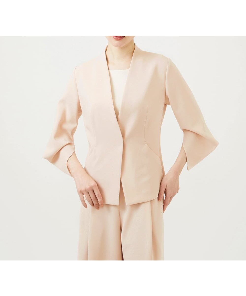【シビラ/SYBILLA】の【再入荷】スリットスリーブジャケット インテリア・キッズ・メンズ・レディースファッション・服の通販 founy(ファウニー) 　ファッション　Fashion　レディースファッション　Fashion for Women　アウター　Coat / Outerwear Collection　レディースジャケット・軽アウター　Jackets　春　Spring　秋　Autumn　ジャケット　Jacket, Outerwear　スリット　Slit, Slit Detail　スーツ　Suit, Formalwear　パイピング　Piping, Trim Design　冬　Winter / This Winter　再入荷　Restock / Back in Stock　夏　Summer　ピンクベージュ|ID: prp329100004978361 ipo3291000000037308894