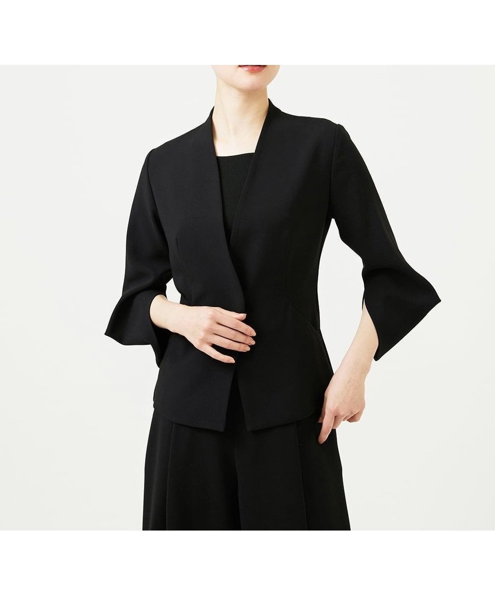 【シビラ/SYBILLA】の【再入荷】スリットスリーブジャケット インテリア・キッズ・メンズ・レディースファッション・服の通販 founy(ファウニー) 　ファッション　Fashion　レディースファッション　Fashion for Women　アウター　Coat / Outerwear Collection　レディースジャケット・軽アウター　Jackets　春　Spring　秋　Autumn　ジャケット　Jacket, Outerwear　スリット　Slit, Slit Detail　スーツ　Suit, Formalwear　パイピング　Piping, Trim Design　冬　Winter / This Winter　再入荷　Restock / Back in Stock　夏　Summer　ブラック|ID: prp329100004978361 ipo3291000000037308895
