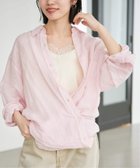 【スローブ イエナ/SLOBE IENA】のリネンコットンカシュクールシャツ 大人の最旬トレンドファッション＆コーディネート founy(ファウニー) ファッション Fashion レディースファッション Fashion for Women トップス・カットソー Cut & Sew Tops シャツ・ブラウス・オフィスカジュアル Elegant Blouses & Button-Ups 2026年 2026 2026春夏・S/S Spring/Summer 2026 SS26 デニム Denim, Jeans Material バランス Balance, Style Balance ベーシック Basic, Essential リネン Linen, Linen Fabric リラックス Relax, Relaxed Fit 人気 Popular, Best Seller thumbnail ピンク|ID: prp329100004978377 ipo3291000000037308970