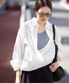 【スローブ イエナ/SLOBE IENA】のリネンコットンカシュクールシャツ 大人の最旬トレンドファッション＆コーディネート founy(ファウニー) ファッション Fashion レディースファッション Fashion for Women トップス・カットソー Cut & Sew Tops シャツ・ブラウス・オフィスカジュアル Elegant Blouses & Button-Ups 2026年 2026 2026春夏・S/S Spring/Summer 2026 SS26 デニム Denim, Jeans Material バランス Balance, Style Balance ベーシック Basic, Essential リネン Linen, Linen Fabric リラックス Relax, Relaxed Fit 人気 Popular, Best Seller thumbnail ホワイト|ID: prp329100004978377 ipo3291000000037308971