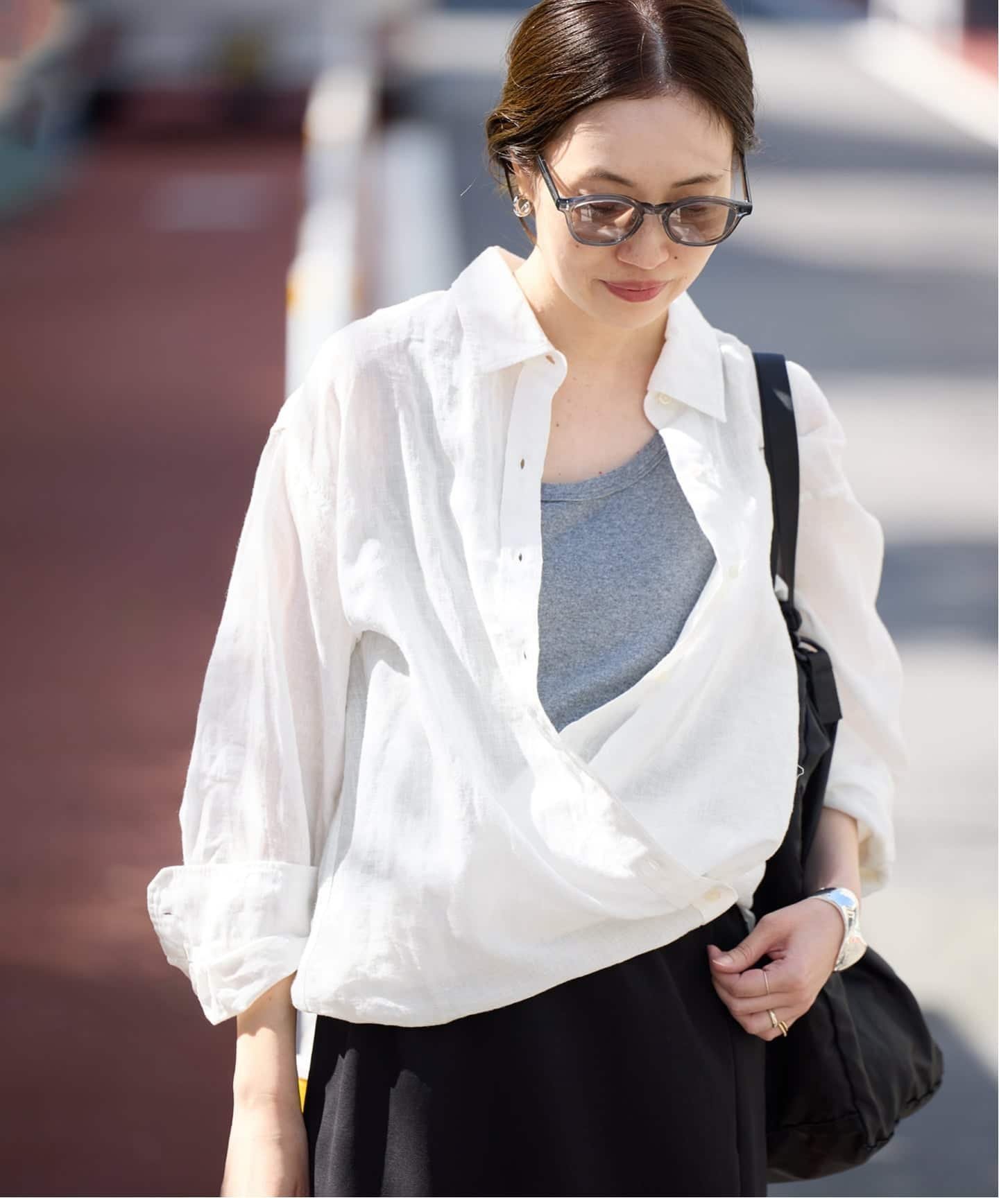 【スローブ イエナ/SLOBE IENA】のリネンコットンカシュクールシャツ インテリア・キッズ・メンズ・レディースファッション・服の通販 founy(ファウニー) 　ファッション　Fashion　レディースファッション　Fashion for Women　トップス・カットソー　Cut & Sew Tops　シャツ・ブラウス・オフィスカジュアル　Elegant Blouses & Button-Ups　2026年　2026　2026春夏・S/S　Spring/Summer 2026 SS26　デニム　Denim, Jeans Material　バランス　Balance, Style Balance　ベーシック　Basic, Essential　リネン　Linen, Linen Fabric　リラックス　Relax, Relaxed Fit　人気　Popular, Best Seller　ホワイト|ID: prp329100004978377 ipo3291000000037308971