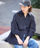 【スローブ イエナ/SLOBE IENA】のリネンコットンカシュクールシャツ 大人の最旬トレンドファッション＆コーディネート founy(ファウニー) ファッション Fashion レディースファッション Fashion for Women トップス・カットソー Cut & Sew Tops シャツ・ブラウス・オフィスカジュアル Elegant Blouses & Button-Ups 2026年 2026 2026春夏・S/S Spring/Summer 2026 SS26 デニム Denim, Jeans Material バランス Balance, Style Balance ベーシック Basic, Essential リネン Linen, Linen Fabric リラックス Relax, Relaxed Fit 人気 Popular, Best Seller thumbnail ネイビー|ID: prp329100004978377 ipo3291000000037308973