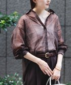 【アーバンリサーチ/URBAN RESEARCH】のシアーチェックオーバーシャツ 大人の最旬トレンドファッション＆コーディネート founy(ファウニー) ファッション Fashion レディースファッション Fashion for Women トップス・カットソー Cut & Sew Tops シャツ・ブラウス・オフィスカジュアル Elegant Blouses & Button-Ups 2025年 2025 2025-2026秋冬・A/W Autumn/Winter 2025–26 AW25–26 冬 Winter / This Winter おすすめ Recommended / Our Picks インナー Innerwear シアー Sheer, See-Through シンプル Simple, Minimal チェック Check, Plaid, Tartan 夏 Summer 秋 Autumn A/W・秋冬 Autumn/Winter thumbnail BROWN|ID: prp329100004978378 ipo3291000000037308976