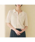 【ビューティ&ユース ユナイテッドアローズ/BEAUTY&YOUTH / UNITED ARROWS】のノットヤーンニット ハーフスリーブ シャツ カーディガン ウォッシャブル OFF WHITE|ID: prp329100004978380 ipo3291000000037308983