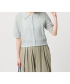 【ビューティ&ユース ユナイテッドアローズ/BEAUTY&YOUTH / UNITED ARROWS】のノットヤーンニット ハーフスリーブ シャツ カーディガン ウォッシャブル LT.BLUE|ID: prp329100004978380 ipo3291000000037308984