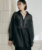 【ページボーイ/PAGEBOY】のクルケアシアーシャツ 大人の最旬トレンドファッション＆コーディネート founy(ファウニー) ファッション Fashion レディースファッション Fashion for Women トップス・カットソー Cut & Sew Tops シャツ・ブラウス・オフィスカジュアル Elegant Blouses & Button-Ups おすすめ Recommended / Our Picks キャミワンピース Cami Dress, Slip Dress クール Cool, Chic シアー Sheer, See-Through スラックス Slacks, Dress Pants デニム Denim, Jeans Material ドット Polka Dot, Dot Pattern フェミニン Feminine, Girly プリント Print, Printed Pattern ルーズ Loose, Oversized 春 Spring 無地 Plain, Solid Color thumbnail ブラック09|ID: prp329100004978385 ipo3291000000037309019