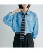 【ページボーイ/PAGEBOY】のクルケアシアーシャツ 大人の最旬トレンドファッション＆コーディネート founy(ファウニー) ファッション Fashion レディースファッション Fashion for Women トップス・カットソー Cut & Sew Tops シャツ・ブラウス・オフィスカジュアル Elegant Blouses & Button-Ups おすすめ Recommended / Our Picks キャミワンピース Cami Dress, Slip Dress クール Cool, Chic シアー Sheer, See-Through スラックス Slacks, Dress Pants デニム Denim, Jeans Material ドット Polka Dot, Dot Pattern フェミニン Feminine, Girly プリント Print, Printed Pattern ルーズ Loose, Oversized 春 Spring 無地 Plain, Solid Color thumbnail ブルー84|ID: prp329100004978385 ipo3291000000037309020