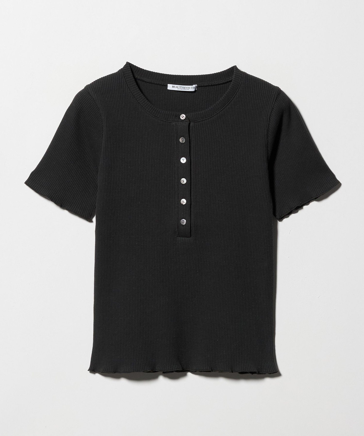 【ビューティ&ユース ユナイテッドアローズ/BEAUTY&YOUTH / UNITED ARROWS】のコットン リブ ヘンリーネック ショートスリーブ カットソー 大人の最旬トレンドファッション＆コーディネート founy(ファウニー) 　ファッション　Fashion　レディースファッション　Fashion for Women　トップス・カットソー　Cut & Sew Tops　カットソー・ベーシックTシャツ　Cut-and-Sewn Tops / Stretch Tees & Basics　インナー　Innerwear　カットソー　Cut and Sewn Top　コンパクト　Compact, Small Size　ショート　Short, Short Length　シンプル　Simple, Minimal　ジャケット　Jacket, Outerwear　スリーブ　Sleeve, Long Sleeve / Short Sleeve　テレコ　Ribbed, Rib Stitch　 other-1|ID: prp329100004978387 ipo3291000000037309033