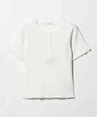 【ビューティ&ユース ユナイテッドアローズ/BEAUTY&YOUTH / UNITED ARROWS】のコットン リブ ヘンリーネック ショートスリーブ カットソー 大人の最旬トレンドファッション＆コーディネート founy(ファウニー) ファッション Fashion レディースファッション Fashion for Women トップス・カットソー Cut & Sew Tops カットソー・ベーシックTシャツ Cut-and-Sewn Tops / Stretch Tees & Basics インナー Innerwear カットソー Cut and Sewn Top コンパクト Compact, Small Size ショート Short, Short Length シンプル Simple, Minimal ジャケット Jacket, Outerwear スリーブ Sleeve, Long Sleeve / Short Sleeve テレコ Ribbed, Rib Stitch thumbnail OFF WHITE|ID: prp329100004978387 ipo3291000000037309035
