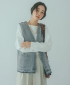 【スタディオ クリップ/studio CLIP】のZIPデニムベスト《CLIP denim》 大人の最旬トレンドファッション＆コーディネート founy(ファウニー) ファッション Fashion レディースファッション Fashion for Women アウター Coat / Outerwear Collection トップス・カットソー Cut & Sew Tops ベスト&ジレ / 重ね着スタイル Vests & Gilets おすすめ Recommended / Our Picks ケミカル Chemical, Chemical Wash スウェット / スエット Sweatshirt, Sweatwear デニム Denim, Jeans Material ベスト Vest, Waistcoat ボーダー Border, Stripe ポケット Pocket, Pocket Detail レース Lace, Lace Fabric 春 Spring thumbnail ヴィンテージグレー14|ID: prp329100004978390 ipo3291000000037309046