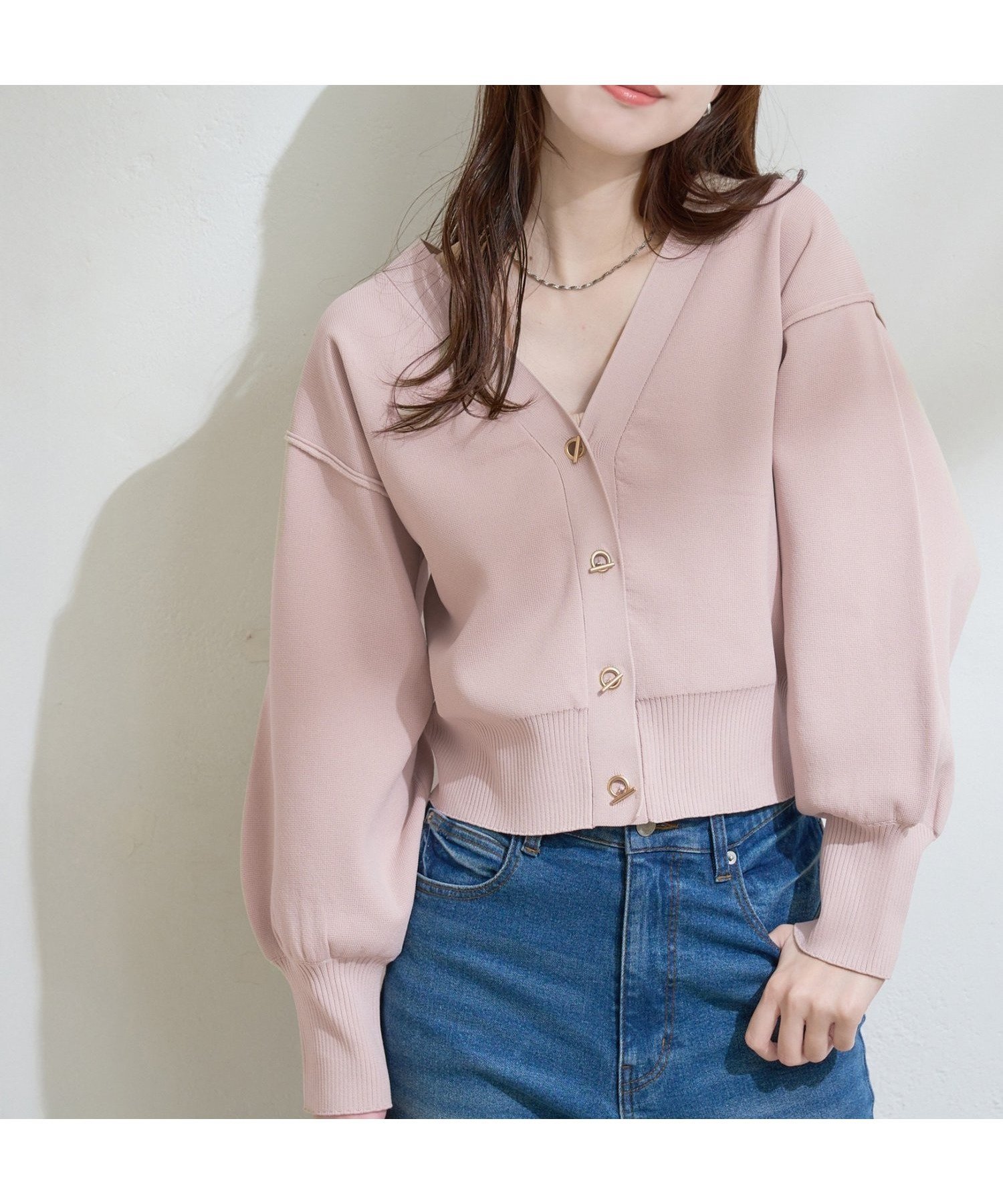 【ナチュラルクチュール/natural couture】のプチプラハトメバー釦カーデ インテリア・キッズ・メンズ・レディースファッション・服の通販 founy(ファウニー) 　ファッション　Fashion　レディースファッション　Fashion for Women　カーディガン　Cardigan, Knitwear　シンプル　Simple, Minimal　再入荷　Restock / Back in Stock　プチプライス・低価格　Affordable / Budget Price　おすすめ　Recommended / Our Picks　2026年　2026　2026春夏・S/S　Spring/Summer 2026 SS26　ピンク|ID: prp329100004978391 ipo3291000000037309049