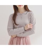 【クチュール ブローチ/Couture Brooch】の【洗える着映え】ビジュー釦ポロニット 大人の最旬トレンドファッション＆コーディネート founy(ファウニー) ファッション Fashion レディースファッション Fashion for Women トップス・カットソー Cut & Sew Tops ニット Knit Tops & Sweaters 2026年 2026 2026春夏・S/S Spring/Summer 2026 SS26 スマート Smart, Elegant ビジュー Bijou, Jewel-like Accent フェミニン Feminine, Girly レース Lace, Lace Fabric ビジネス 仕事 通勤 Business / Work / Commuting 洗える Machine Washable thumbnail ライトグレー|ID: prp329100004978393 ipo3291000000037309064