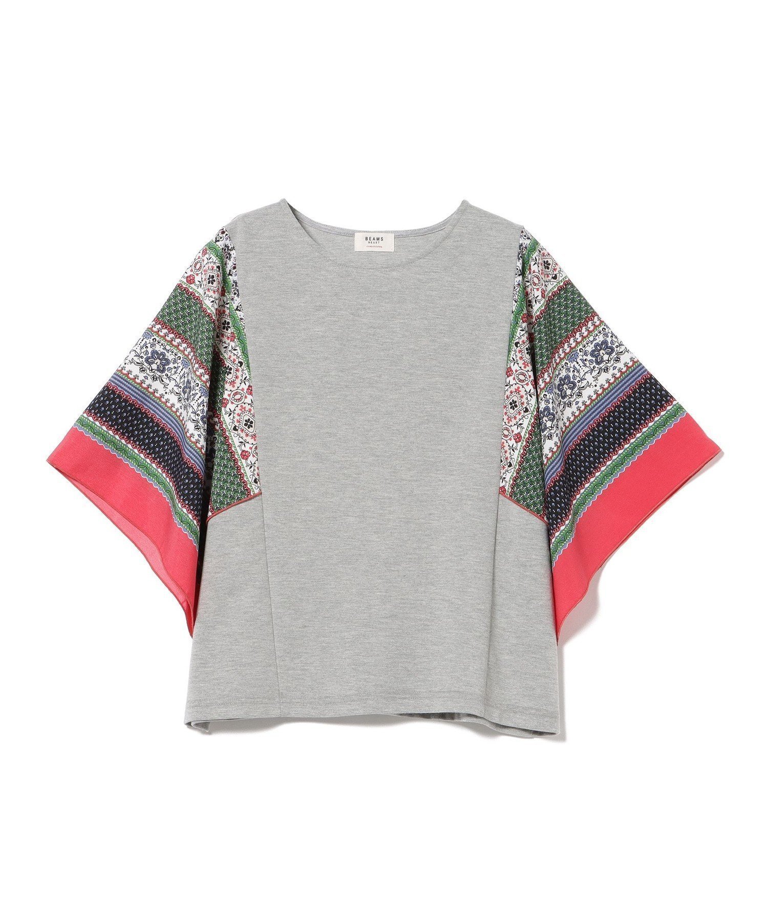 【ビームス ハート/BEAMS HEART】の袖 スカーフ プルオーバー インテリア・キッズ・メンズ・レディースファッション・服の通販 founy(ファウニー) 　ファッション　Fashion　レディースファッション　Fashion for Women　トップス・カットソー　Cut & Sew Tops　カジュアルプルオーバー・ニットトップス　Pullovers & Knit Tops / Casual Pullovers　アンティーク　Antique-Inspired　シンプル　Simple, Minimal　スカーフ　Scarf, Neckwear　LIGHT?GREY|ID: prp329100004978409 ipo3291000000037309148