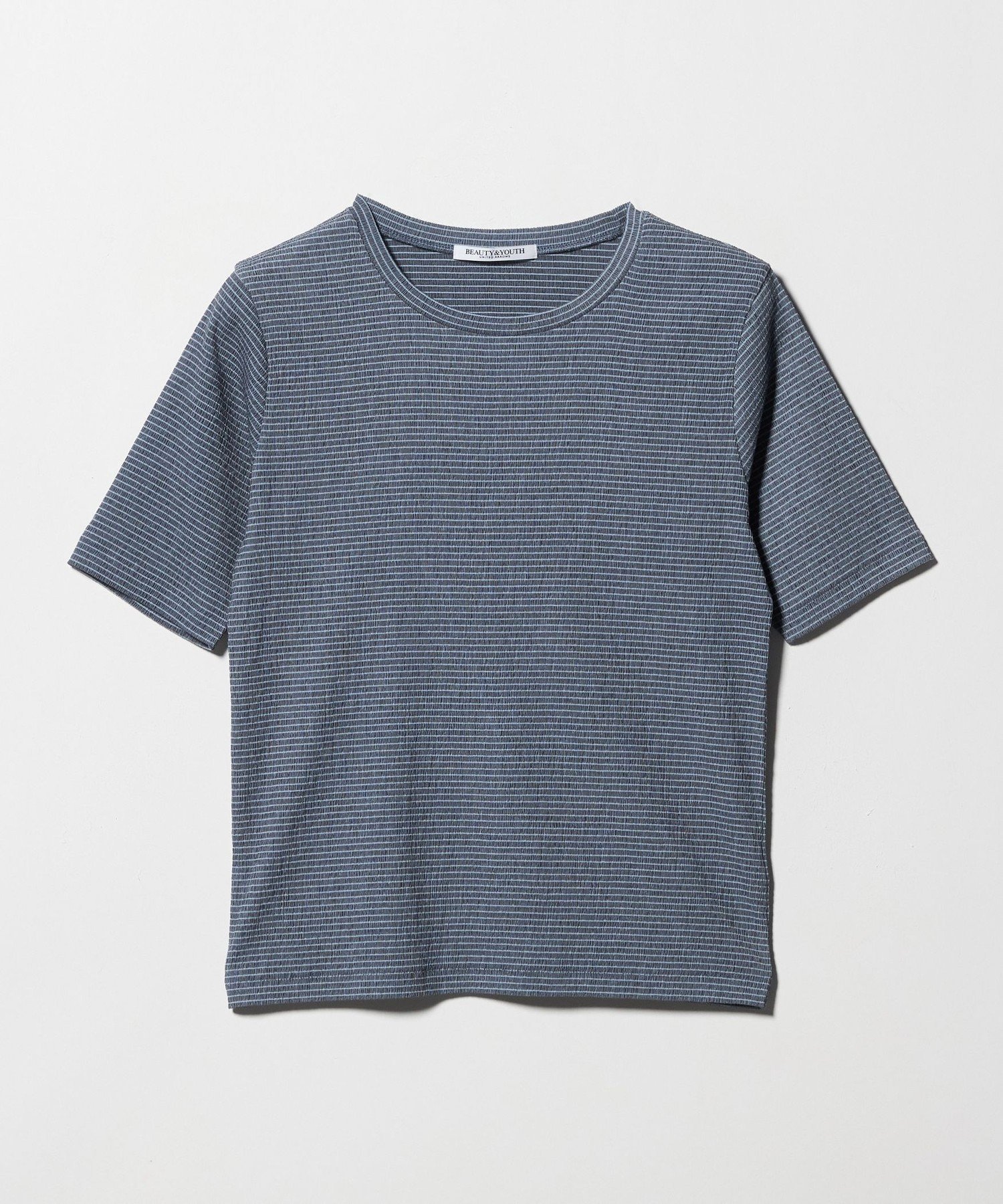 【ビューティ&ユース ユナイテッドアローズ/BEAUTY&YOUTH / UNITED ARROWS】のシャーリング コンパクト ボーダー Tシャツ 大人の最旬トレンドファッション＆コーディネート founy(ファウニー) 　ファッション　Fashion　レディースファッション　Fashion for Women　トップス・カットソー　Cut & Sew Tops　シャツ・ブラウス・オフィスカジュアル　Elegant Blouses & Button-Ups　ロングTシャツ・Tシャツ　Longline T-Shirts & Tees　おすすめ　Recommended / Our Picks　コンパクト　Compact, Small Size　シャーリング　Shirring, Ruched　シンプル　Simple, Minimal　ボトム　Bottoms, Lower Wear　ボーダー　Border, Stripe　ラップ　Wrap, Wrap Design　 other-1|ID: prp329100004978412 ipo3291000000037309163