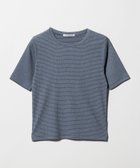 【ビューティ&ユース ユナイテッドアローズ/BEAUTY&YOUTH / UNITED ARROWS】のシャーリング コンパクト ボーダー Tシャツ 大人の最旬トレンドファッション＆コーディネート founy(ファウニー) ファッション Fashion レディースファッション Fashion for Women トップス・カットソー Cut & Sew Tops シャツ・ブラウス・オフィスカジュアル Elegant Blouses & Button-Ups ロングTシャツ・Tシャツ Longline T-Shirts & Tees おすすめ Recommended / Our Picks コンパクト Compact, Small Size シャーリング Shirring, Ruched シンプル Simple, Minimal ボトム Bottoms, Lower Wear ボーダー Border, Stripe ラップ Wrap, Wrap Design thumbnail NAVY|ID: prp329100004978412 ipo3291000000037309164