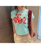 【オリエンス ジャーナルスタンダード/Oriens JOURNAL STANDARD】のグラフィティプリント TEE 大人の最旬トレンドファッション＆コーディネート founy(ファウニー) ファッション Fashion レディースファッション Fashion for Women 2026年 2026 2026春夏・S/S Spring/Summer 2026 SS26 おすすめ Recommended / Our Picks コンパクト Compact, Small Size ビビッド Vivid, Bright Tone フロント Front, Front Design プリント Print, Printed Pattern thumbnail ブルー A|ID: prp329100004978415 ipo3291000000037309190