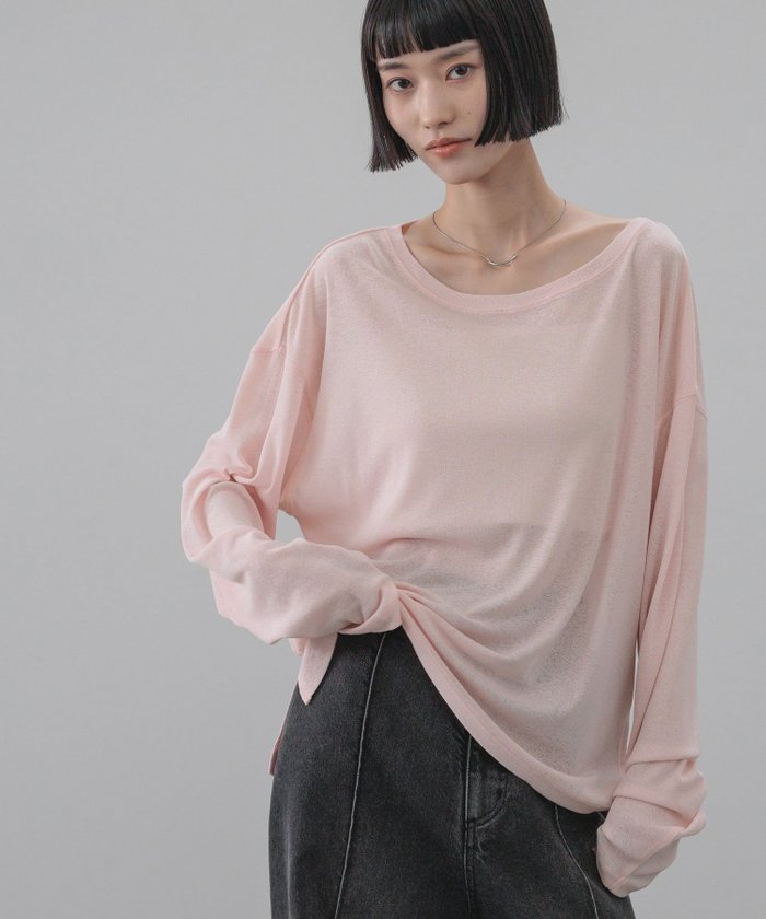 【ローリーズファーム/LOWRYS FARM】のUSEFULシアープルオーバー インテリア・キッズ・メンズ・レディースファッション・服の通販 founy(ファウニー) https://founy.com/ ファッション Fashion レディースファッション Fashion for Women トップス・カットソー Cut & Sew Tops カジュアルプルオーバー・ニットトップス Pullovers & Knit Tops / Casual Pullovers インナー Innerwear キャミワンピース Cami Dress, Slip Dress シアー Sheer, See-Through シンプル Simple, Minimal トレンド Trend, Trending Now ワイド Wide, Wide Fit 長袖 Long Sleeve, Full Sleeve |ID: prp329100004978417 ipo3291000000037309199
