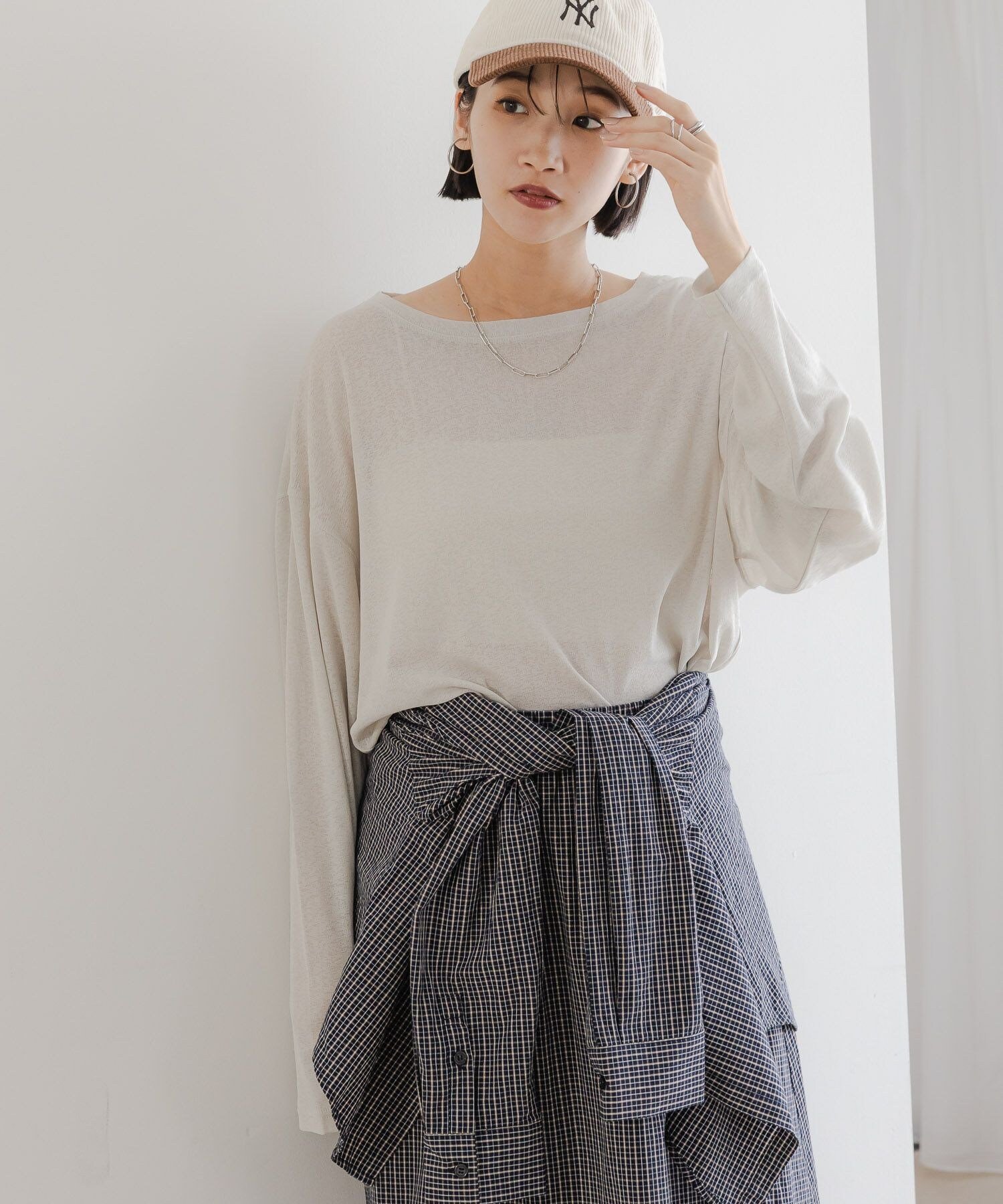 【ローリーズファーム/LOWRYS FARM】のUSEFULシアープルオーバー インテリア・キッズ・メンズ・レディースファッション・服の通販 founy(ファウニー) 　ファッション　Fashion　レディースファッション　Fashion for Women　トップス・カットソー　Cut & Sew Tops　カジュアルプルオーバー・ニットトップス　Pullovers & Knit Tops / Casual Pullovers　インナー　Innerwear　キャミワンピース　Cami Dress, Slip Dress　シアー　Sheer, See-Through　シンプル　Simple, Minimal　トレンド　Trend, Trending Now　ワイド　Wide, Wide Fit　長袖　Long Sleeve, Full Sleeve　ベージュ|ID: prp329100004978417 ipo3291000000037309204