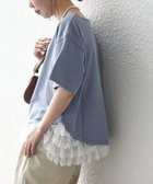 【シップス/SHIPS】のSHIPS any 洗濯機可能 レース ヘム アシンメトリー ショートスリーブ TEE 大人の最旬トレンドファッション＆コーディネート founy(ファウニー) ファッション Fashion レディースファッション Fashion for Women アクセサリー Fashion Accessories アシンメトリー Asymmetrical Style イレギュラーヘム Irregular Hem 洗える Machine Washable カットソー Cut and Sewn Top ショート Short, Short Length スリーブ Sleeve, Long Sleeve / Short Sleeve ティアード Tiered, Tiered Style トレンド Trend, Trending Now フリル Frill, Ruffle ボックス Boxy, Box Shape レース Lace, Lace Fabric おすすめ Recommended / Our Picks 夏 Summer 2026年 2026 2026春夏・S/S Spring/Summer 2026 SS26 thumbnail ブルー|ID: prp329100004978419 ipo3291000000037309217