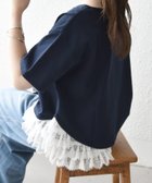 【シップス/SHIPS】のSHIPS any 洗濯機可能 レース ヘム アシンメトリー ショートスリーブ TEE 大人の最旬トレンドファッション＆コーディネート founy(ファウニー) ファッション Fashion レディースファッション Fashion for Women アクセサリー Fashion Accessories アシンメトリー Asymmetrical Style イレギュラーヘム Irregular Hem 洗える Machine Washable カットソー Cut and Sewn Top ショート Short, Short Length スリーブ Sleeve, Long Sleeve / Short Sleeve ティアード Tiered, Tiered Style トレンド Trend, Trending Now フリル Frill, Ruffle ボックス Boxy, Box Shape レース Lace, Lace Fabric おすすめ Recommended / Our Picks 夏 Summer 2026年 2026 2026春夏・S/S Spring/Summer 2026 SS26 thumbnail ネイビー|ID: prp329100004978419 ipo3291000000037309218