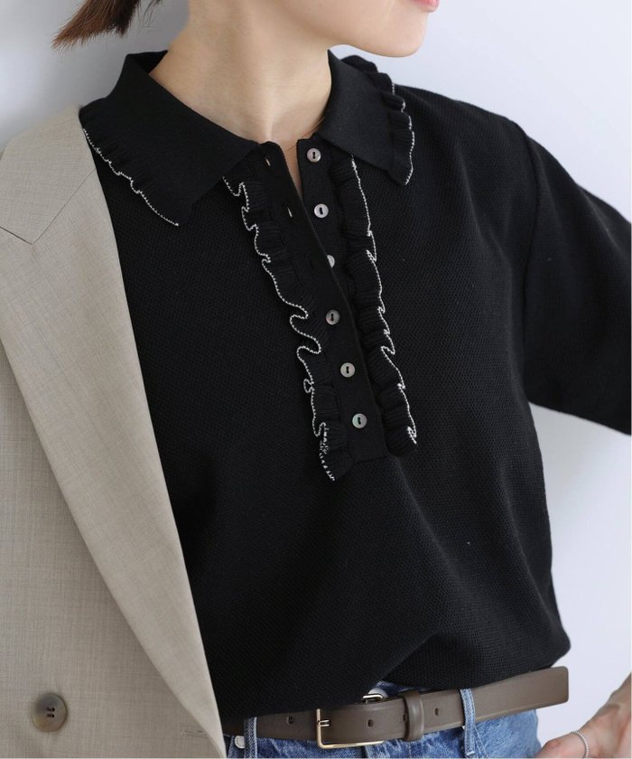 【イエナ/IENA】の《WEB限定/追加4 》フリルプルオーバー インテリア・キッズ・メンズ・レディースファッション・服の通販 founy(ファウニー) https://founy.com/ ファッション Fashion レディースファッション Fashion for Women トップス・カットソー Cut & Sew Tops カジュアルプルオーバー・ニットトップス Pullovers & Knit Tops / Casual Pullovers 2026年 2026 2026春夏・S/S Spring/Summer 2026 SS26 インナー Innerwear カーディガン Cardigan, Knitwear ジャケット Jacket, Outerwear バランス Balance, Style Balance フリル Frill, Ruffle フロント Front, Front Design ホールガーメント WholeGarment, Seamless Knit 夏 Summer |ID: prp329100004978429 ipo3291000000037309276