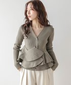 【ラジュール/Lajour】のペプラムリブニットカーディガン 大人の最旬トレンドファッション＆コーディネート founy(ファウニー) ファッション Fashion レディースファッション Fashion for Women トップス・カットソー Cut & Sew Tops ニット Knit Tops & Sweaters カーディガン・羽織り Layered Style Cardigans 2026年 2026 2026春夏・S/S Spring/Summer 2026 SS26 アシンメトリー Asymmetrical Style イレギュラー Irregular Design デコルテ Décolleté, Neckline フリル Frill, Ruffle ペプラム Peplum, Flared Hem thumbnail モカ|ID: prp329100004978437 ipo3291000000037309320