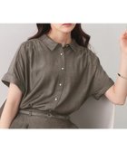 【インデックス/INDEX】の【UVケア/接触冷感/吸水速乾】シャンブレーターンバックシャツ《洗濯機OK》 大人の最旬トレンドファッション＆コーディネート founy(ファウニー) ファッション Fashion レディースファッション Fashion for Women トップス・カットソー Cut & Sew Tops シャツ・ブラウス・オフィスカジュアル Elegant Blouses & Button-Ups バッグ Bags ギャザー Gathered, Ruffled 吸水 Absorbent, Quick-Dry シャンブレー Chambray, Denim-Like Fabric シンプル Simple, Minimal スマート Smart, Elegant バランス Balance, Style Balance ボックス Boxy, Box Shape ヨーク Yoke, Yoke Design ワイド Wide, Wide Fit エレガント 上品 Elegant ビジネス 仕事 通勤 Business / Work / Commuting thumbnail ブラウン|ID: prp329100004978438 ipo3291000000037309337