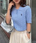 【ラナン/Ranan】のRanan/ U.S.P 半袖襟付きニット 大人の最旬トレンドファッション＆コーディネート founy(ファウニー) ファッション Fashion レディースファッション Fashion for Women トップス・カットソー Cut & Sew Tops ニット Knit Tops & Sweaters イタリア Italy 春 Spring 腕時計 Wristwatch コレクション Collection, Seasonal Line 今季 This Season, Current Season シンプル Simple, Minimal スラックス Slacks, Dress Pants デニム Denim, Jeans Material トレンド Trend, Trending Now バレエ Ballet, Ballet Style フェミニン Feminine, Girly ベーシック Basic, Essential 半袖 Short Sleeve, Half Sleeve メンズ Men's, Menswear ワンポイント One Point, Statement Accent おすすめ Recommended / Our Picks 夏 Summer エレガント 上品 Elegant thumbnail BU|ID: prp329100004978448 ipo3291000000037309400