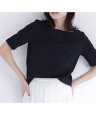 【ナチュラル ビューティー ベーシック/NATURAL BEAUTY BASIC】のベーシックTシャツ スクエアネック 大人の最旬トレンドファッション＆コーディネート founy(ファウニー) ファッション Fashion レディースファッション Fashion for Women トップス・カットソー Cut & Sew Tops シャツ・ブラウス・オフィスカジュアル Elegant Blouses & Button-Ups ロングTシャツ・Tシャツ Longline T-Shirts & Tees なめらか Smooth, Silky Texture インナー Innerwear カットソー Cut and Sewn Top シンプル Simple, Minimal ジャケット Jacket, Outerwear スクエア Square, Square Shape プレーン Plain, Simple ベーシック Basic, Essential エレガント 上品 Elegant thumbnail ブラック|ID: prp329100004978449 ipo3291000000037309407