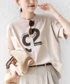 【シップス/SHIPS】の【SHIPS別注】81BRANCA ロゴ 5分袖 TEE 大人の最旬トレンドファッション＆コーディネート founy(ファウニー) ファッション Fashion レディースファッション Fashion for Women トップス・カットソー Cut & Sew Tops ギャザー Gathered, Ruffled ジャケット Jacket, Outerwear プリント Print, Printed Pattern ボトム Bottoms, Lower Wear ポケット Pocket, Pocket Detail 別注 Limited Edition, Custom Order ミリタリー Military, Army Style おすすめ Recommended / Our Picks 夏 Summer thumbnail ベージュ|ID: prp329100004978451 ipo3291000000037309418