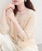 【ナチュラルクチュール/natural couture】の【sherbet line】接触冷感・UVカット付き配色金ボタンカーディガン 大人の最旬トレンドファッション＆コーディネート founy(ファウニー) ファッション Fashion レディースファッション Fashion for Women トップス・カットソー Cut & Sew Tops カーディガン・羽織り Layered Style Cardigans エレガント 上品 Elegant カーディガン Cardigan, Knitwear サンダル Sandals, Summer Shoes シンプル Simple, Minimal スニーカー Sneakers, Trainers デニム Denim, Jeans Material トレンド Trend, Trending Now フェミニン Feminine, Girly フロント Front, Front Design ロング Long, Long-Length ワイド Wide, Wide Fit 再入荷 Restock / Back in Stock おすすめ Recommended / Our Picks 夏 Summer 旅行 Travel 2026年 2026 2026春夏・S/S Spring/Summer 2026 SS26 thumbnail ベージュ|ID: prp329100004978458 ipo3291000000037309470