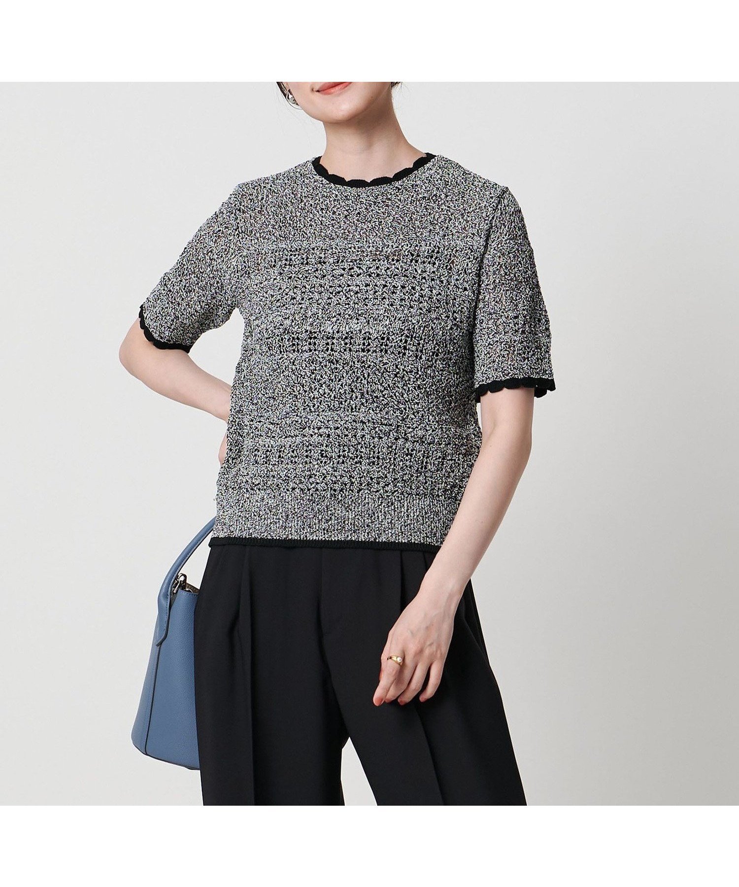 【ユナイテッドアローズ/UNITED ARROWS】のYTM ショートスリーブ ニット インテリア・キッズ・メンズ・レディースファッション・服の通販 founy(ファウニー) 　ファッション　Fashion　レディースファッション　Fashion for Women　トップス・カットソー　Cut & Sew Tops　ニット　Knit Tops & Sweaters　ショート　Short, Short Length　スカラップ　Scallop, Scalloped Edge　スリーブ　Sleeve, Long Sleeve / Short Sleeve　透かし　Cut-Out, Lacework　ワイド　Wide, Wide Fit　アウトレット　Outlet / Clearance　その他1|ID: prp329100004978464 ipo3291000000037309508