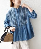 【シップス/SHIPS】のSHIPS any 洗濯機可能 ライトオンス デニム バンドカラー シャツ ブラウス 大人の最旬トレンドファッション＆コーディネート founy(ファウニー) ファッション Fashion レディースファッション Fashion for Women トップス・カットソー Cut & Sew Tops シャツ・ブラウス・オフィスカジュアル Elegant Blouses & Button-Ups 洗える Machine Washable セットアップ Set-Up, Coordinated Outfit チュニック Tunic, Long Top デニム Denim, Jeans Material おすすめ Recommended / Our Picks 2026年 2026 2026春夏・S/S Spring/Summer 2026 SS26 thumbnail ブルー|ID: prp329100004978468 ipo3291000000037309521