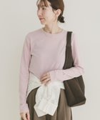 【アイテムズアーバンリサーチ/ITEMS URBAN RESEARCH】のワンポイント刺シュウロンTシャツ 大人の最旬トレンドファッション＆コーディネート founy(ファウニー) ファッション Fashion レディースファッション Fashion for Women トップス・カットソー Cut & Sew Tops シャツ・ブラウス・オフィスカジュアル Elegant Blouses & Button-Ups ロングTシャツ・Tシャツ Longline T-Shirts & Tees 2026年 2026 2026春夏・S/S Spring/Summer 2026 SS26 インナー Innerwear シンプル Simple, Minimal ロング Long, Long-Length ワンポイント One Point, Statement Accent 夏 Summer S/S・春夏 SS, Spring/Summer, Warm Season thumbnail ピンク|ID: prp329100004978477 ipo3291000000037309564