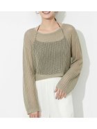 【コカ/COCA】の麻タッチメッシュショートニット Lt.green|ID: prp329100004978478 ipo3291000000037309568