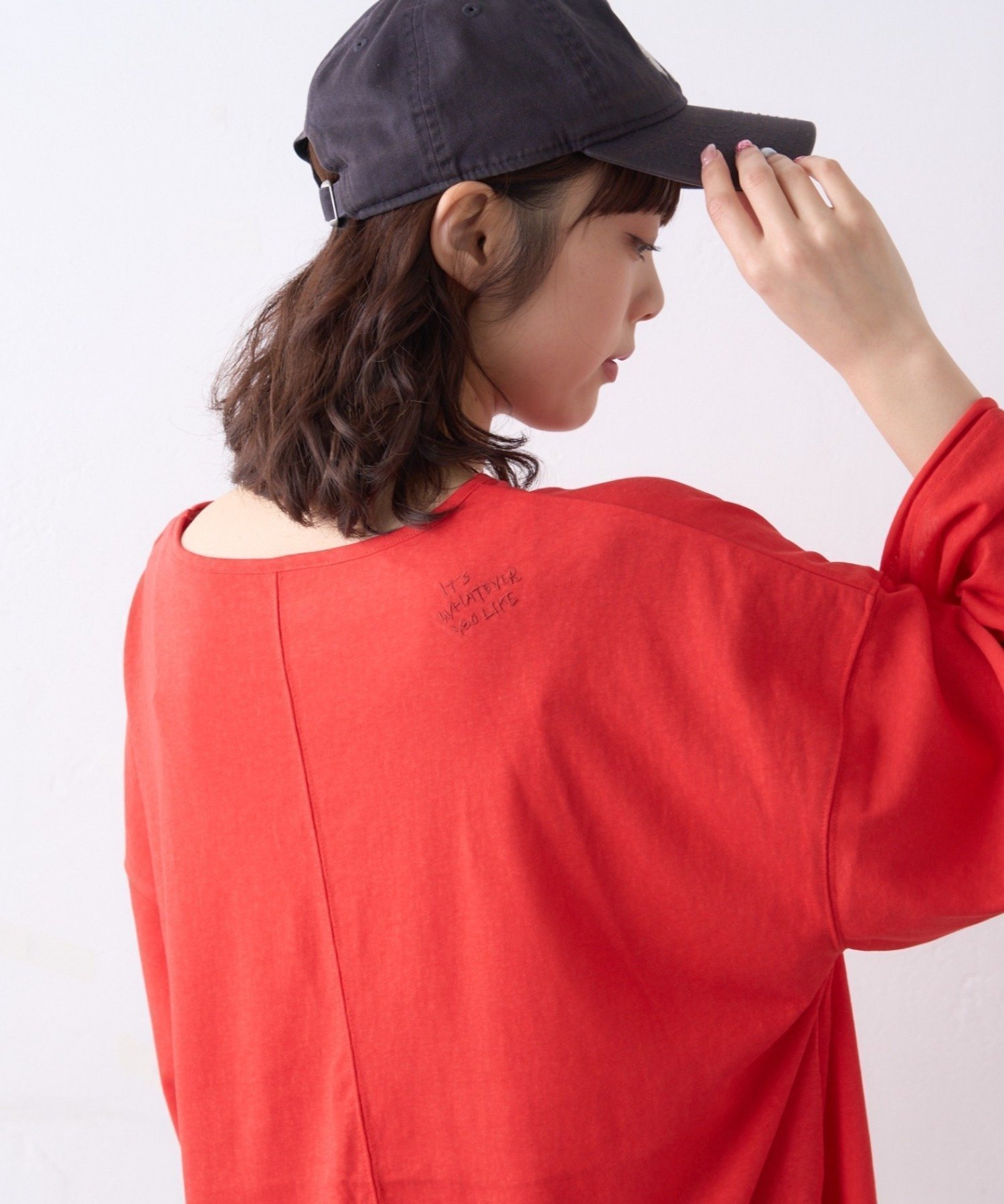 【チャオパニックティピー/CIAOPANIC TYPY】の【リバイバル/新色追加】シアースラブワンポイント刺繍オーバーTee インテリア・キッズ・メンズ・レディースファッション・服の通販 founy(ファウニー) 　ファッション　Fashion　レディースファッション　Fashion for Women　ショルダー　Shoulder, Shoulder Strap　シンプル　Simple, Minimal　ストライプ　Stripe, Striped Pattern　デニム　Denim, Jeans Material　ドロップ　Drop Shoulder, Dropped Style　定番　Standard, Basic Item　おすすめ　Recommended / Our Picks　レッド|ID: prp329100004978482 ipo3291000000037309593