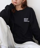 【アンドミー/andme】のANME エンブロイダリー ロゴ 長袖 Tシャツ ANME アンメ 大人の最旬トレンドファッション＆コーディネート founy(ファウニー) ファッション Fashion レディースファッション Fashion for Women トップス・カットソー Cut & Sew Tops シャツ・ブラウス・オフィスカジュアル Elegant Blouses & Button-Ups ロングTシャツ・Tシャツ Longline T-Shirts & Tees エンブロイダリー Embroidery Design シンプル Simple, Minimal 定番 Standard, Basic Item 長袖 Long Sleeve, Full Sleeve フラワー Flower, Floral プリント Print, Printed Pattern ボーダー Border, Stripe ポケット Pocket, Pocket Detail 別注 Limited Edition, Custom Order ワンポイント One Point, Statement Accent thumbnail ブラック|ID: prp329100004978486 ipo3291000000037309612